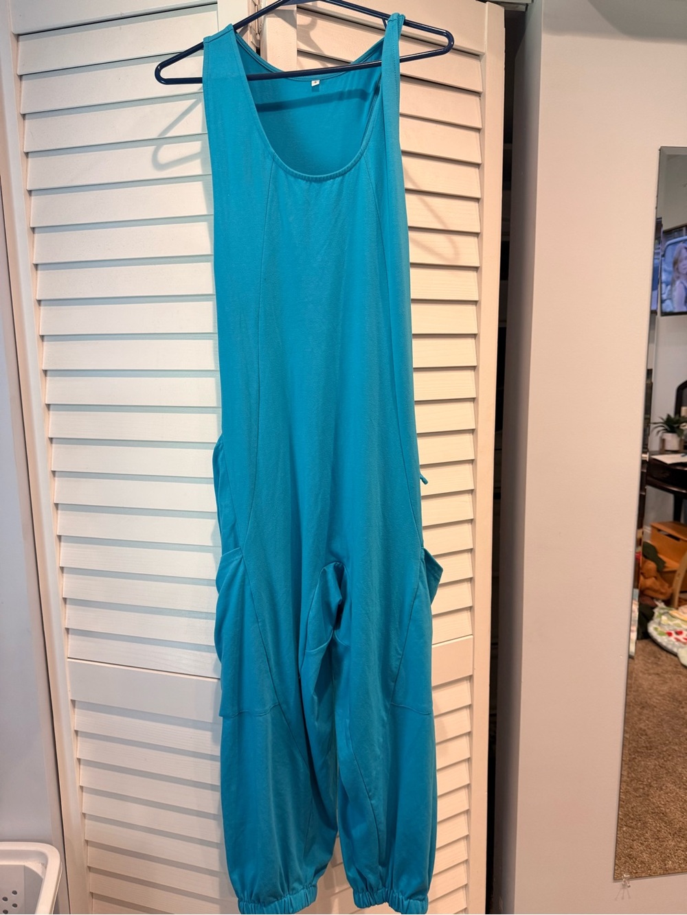 Teal Blue One-Piece Romper